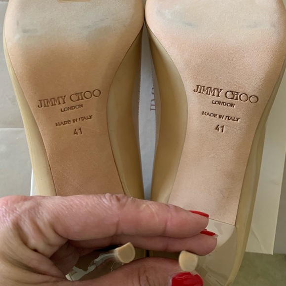 Jimmy Choo “Evelyn” Peep-hole Pumps 👠🎀 NWT - Picture 2 of 8